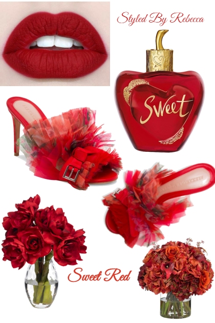 Sweet Red- combinação de moda