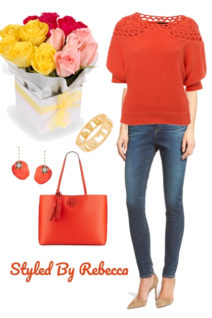 Blooming Orange- combinação de moda