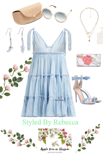 Spring Blue- Combinazione di moda