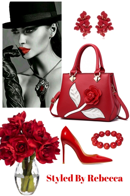 Red rose- Combinaciónde moda