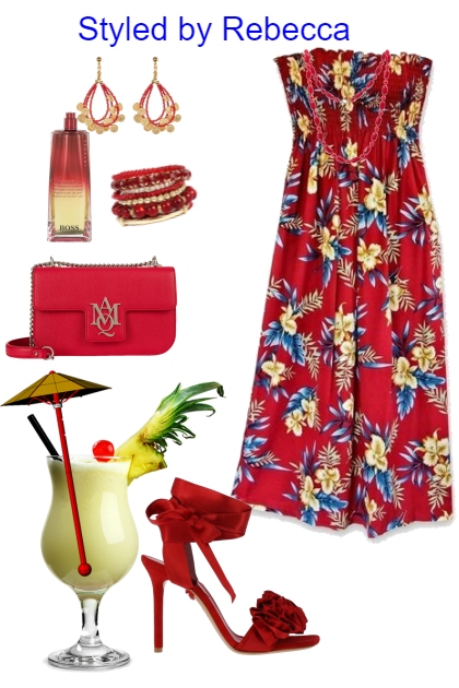 Tropical Drinks and style- Fashion set