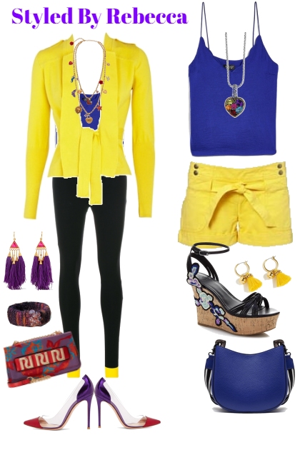 2 way fashion In Yellow- Modna kombinacija