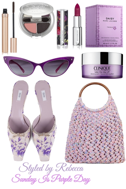 Sunday Is Purple Day- combinação de moda
