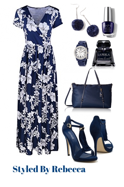 Blue Tropics - combinação de moda