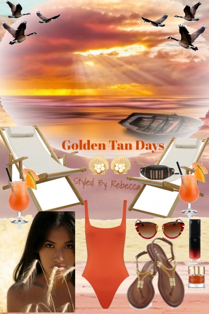 Golden Tan Days- Fashion set