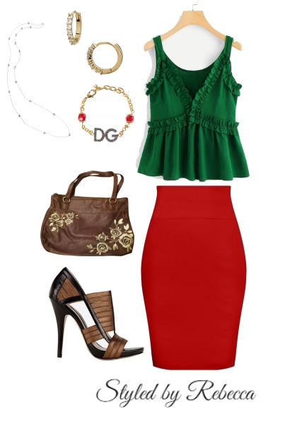 Summer Red and Green- Fashion set