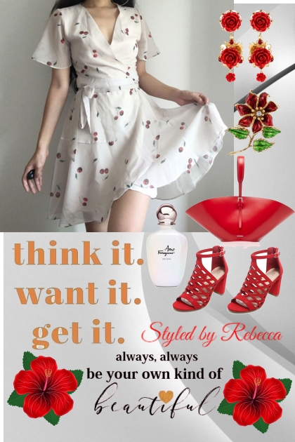 Your Own Kind Of Red - Fashion set