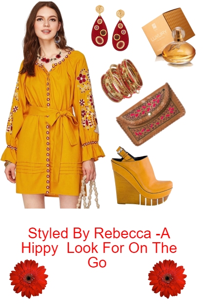 A Hippy  Look For On The Go - Fashion set