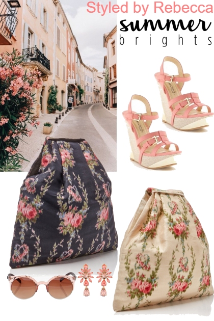 Summer Bags and Wedges - Fashion set