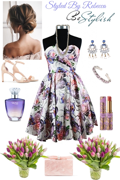 Stylish Floral Dress For Summer- Modna kombinacija