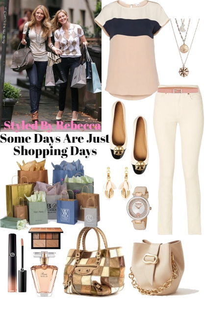 Some Days Are Just Shopping Days- combinação de moda