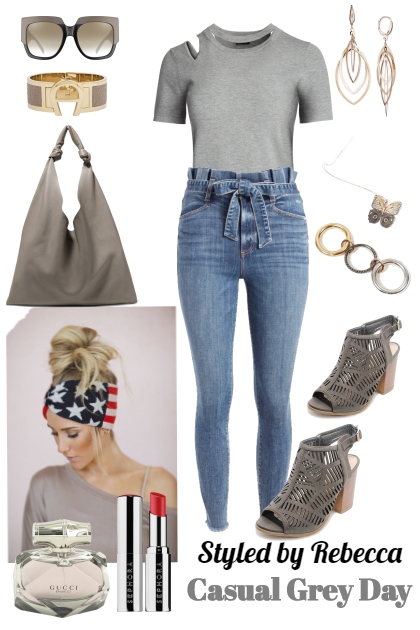 Casual Grey Day- Combinazione di moda