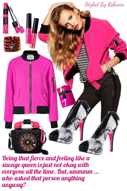 Savage Pink- combinação de moda