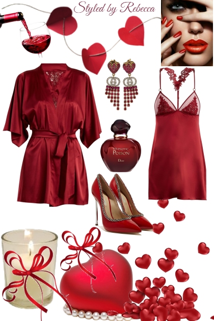 Romantic Reds For The Red Blooded- Modna kombinacija