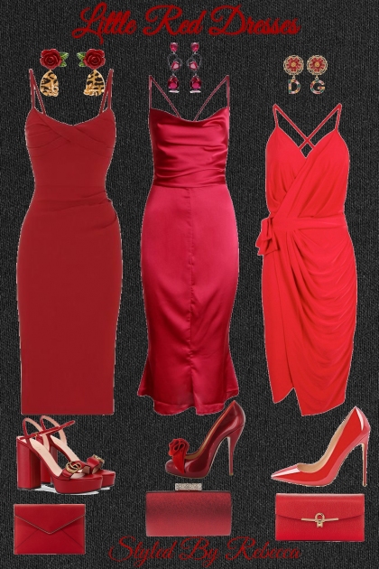 Little Red Dresses- Модное сочетание