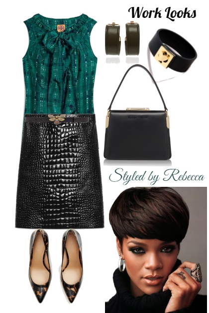 7/21-Work Looks With Short Hair- Fashion set