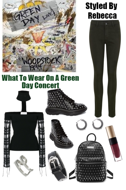 Concert Looks-Green Day- Модное сочетание