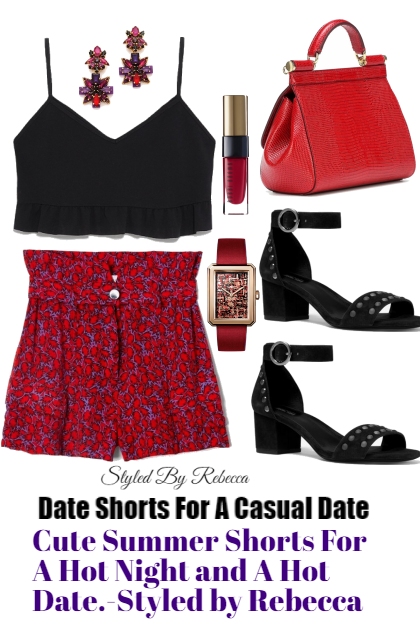 Casual Date Shorts- Combinaciónde moda