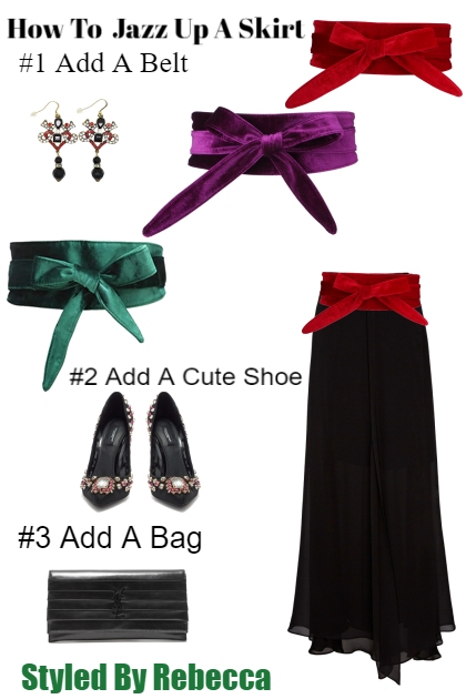 How To Jazz up A Skirt- Modekombination