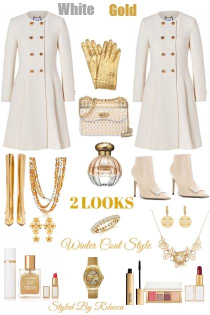 WHITE AND GOLD-2 LOOKS