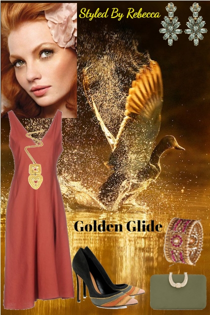 Golden Glide-Nature Watching Party- Модное сочетание