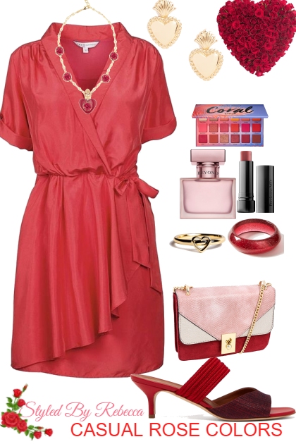 CASUAL ROSE COLORS- Fashion set