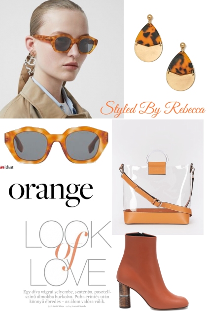 Orange Look Of Love- Fashion set