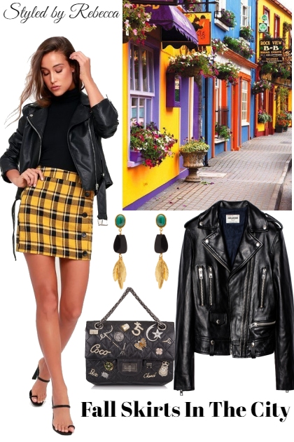 Fall Skirts In The City- Fashion set