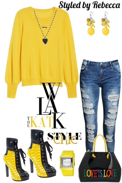 Yellow Top Day- Fashion set