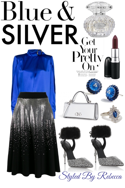 Blue And Silver- Combinazione di moda