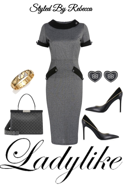 Lady Like Gray Day- combinação de moda
