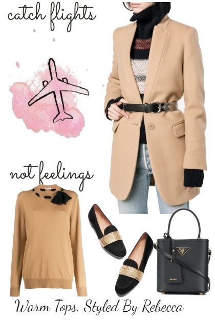 Warm Tops For flights- combinação de moda