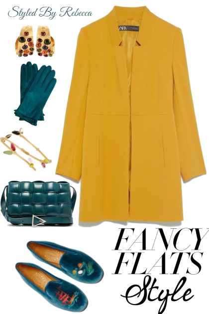 Sunday Outings in Fancy Flats- Fashion set