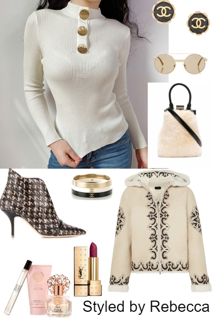 A Cold Day And A Cool Outfit- Combinaciónde moda