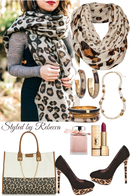 Animal Print Scarf - Fashion set