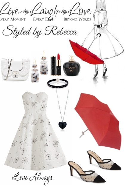 Rain Day Chic Dress- Модное сочетание