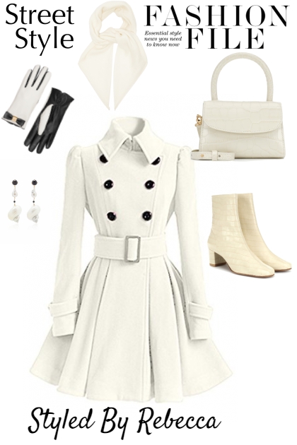 Street Style Coats In White- Modna kombinacija