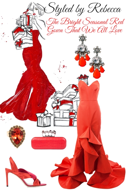 Seasonal Red-11/15-Gown- Fashion set