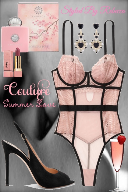 Summer Love In Pink Romance- Fashion set