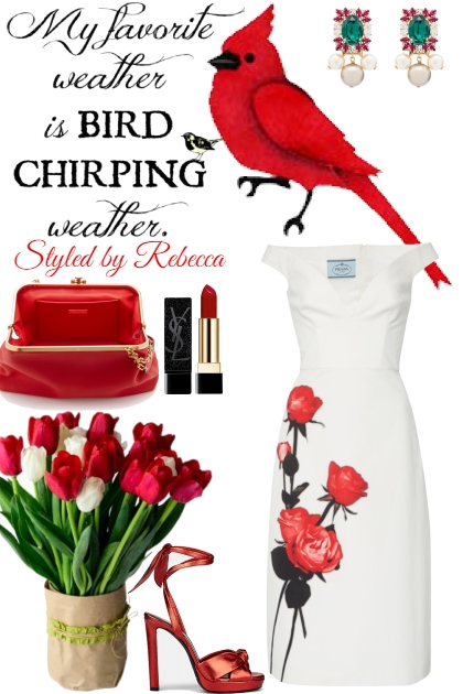 Bird Chirping Beauty- Fashion set