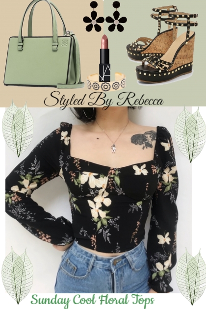 Sunday Cool Floral Tops-December Looks- 搭配
