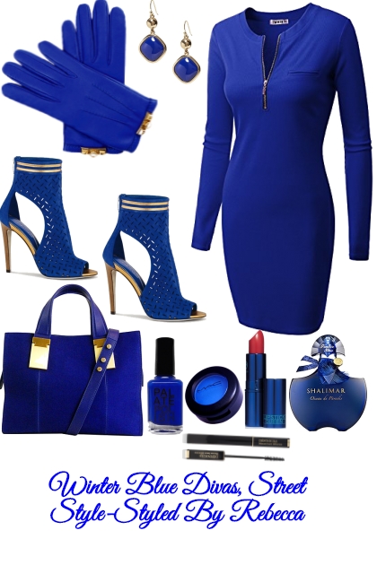 Winter Blue Divas, Street Style-Styled By Rebecca