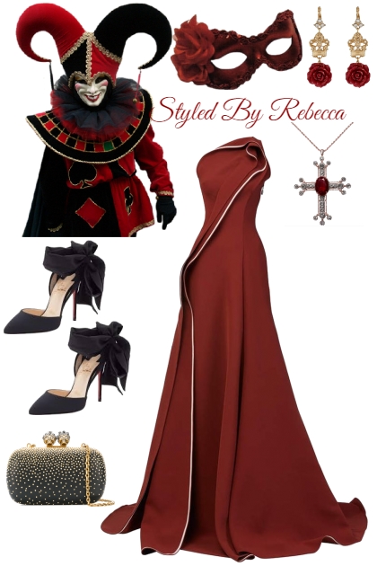 Red Masquerade - Modna kombinacija