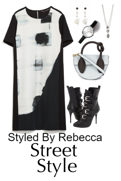 Street Style Dress-1/7- Модное сочетание