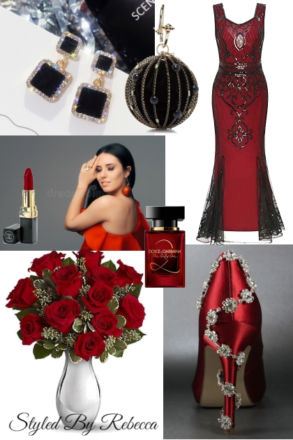 Evening Red -Night out-1/8- Fashion set