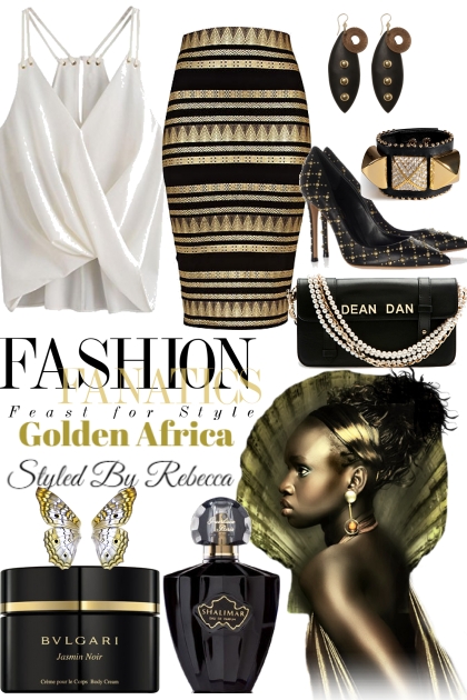 Golden Africa- combinação de moda