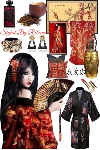 Red Beauty  From The Dragon - Fashion set