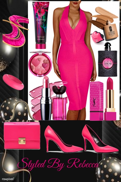 Hot Pink Nights- combinação de moda