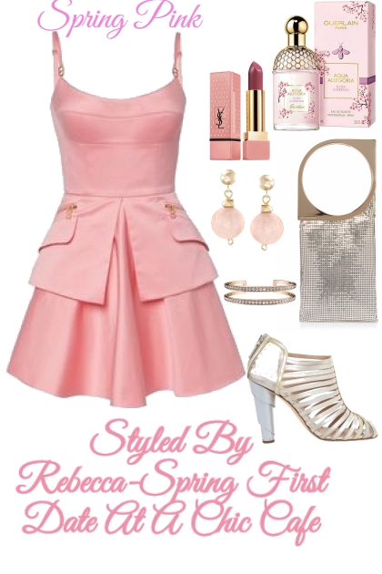 Spring First Date At A Chic Cafe- Fashion set