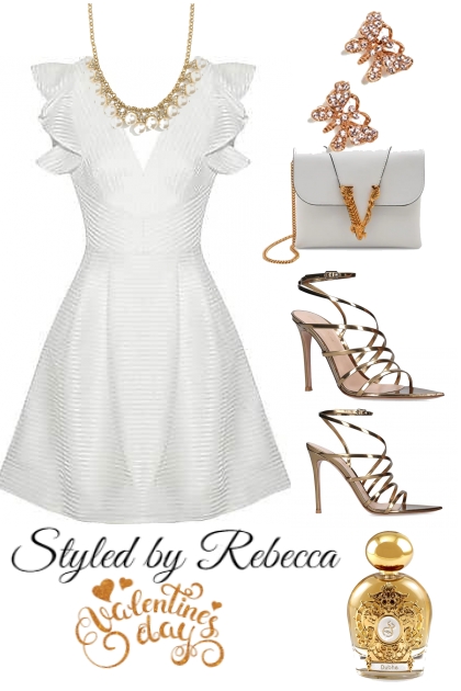 Dinner In White For Love Day- Fashion set